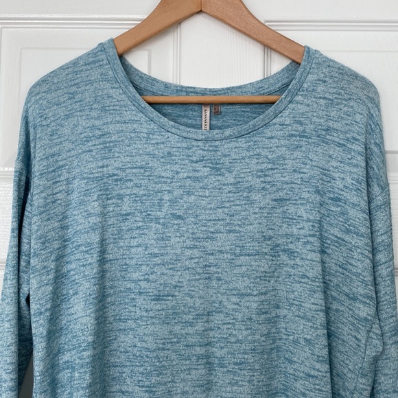 NWOT Banana Republic Soft Jersey High-Low Curved Hem Tee Emerald XS - Picture 3 of 11